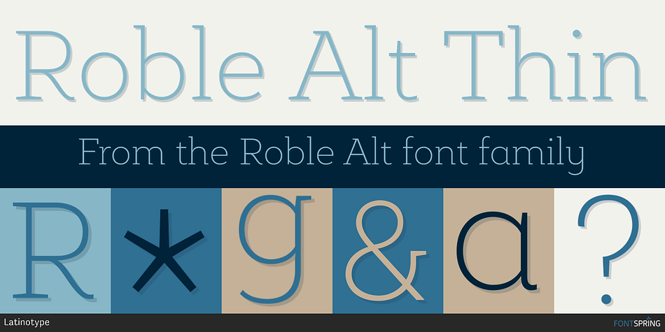 Roble Alt Thin Font