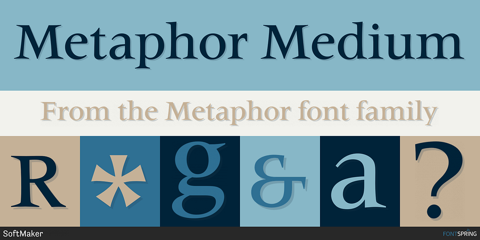 Metaphor Medium Font