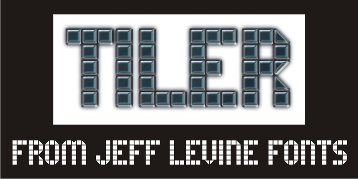 Tiler JNL is a novelty font with geometric styling.