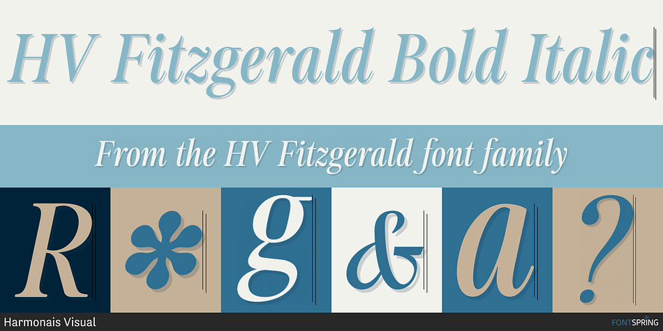 HV Fitzgerald Bold Italic Font