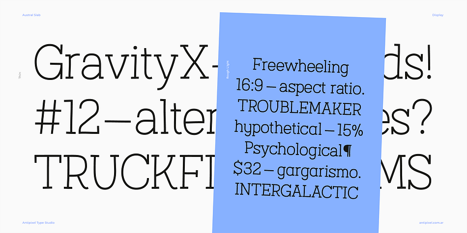 Textured styles come in three weights, Thin, Light, and Medium, which all share the same crooked structure with bent strokes and irregular outlines.