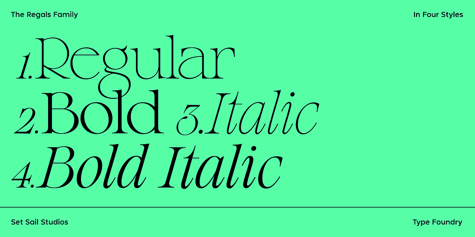 The Regals Font