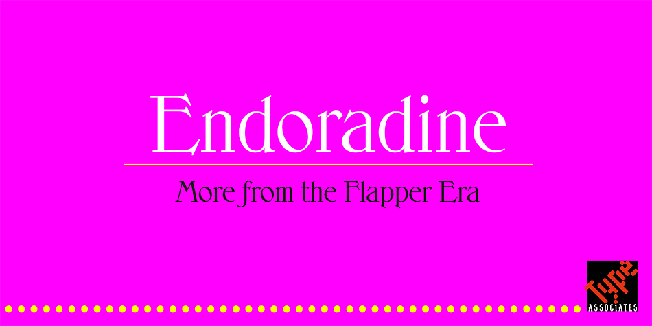 Displaying the beauty and characteristics of the Endoradine font family.