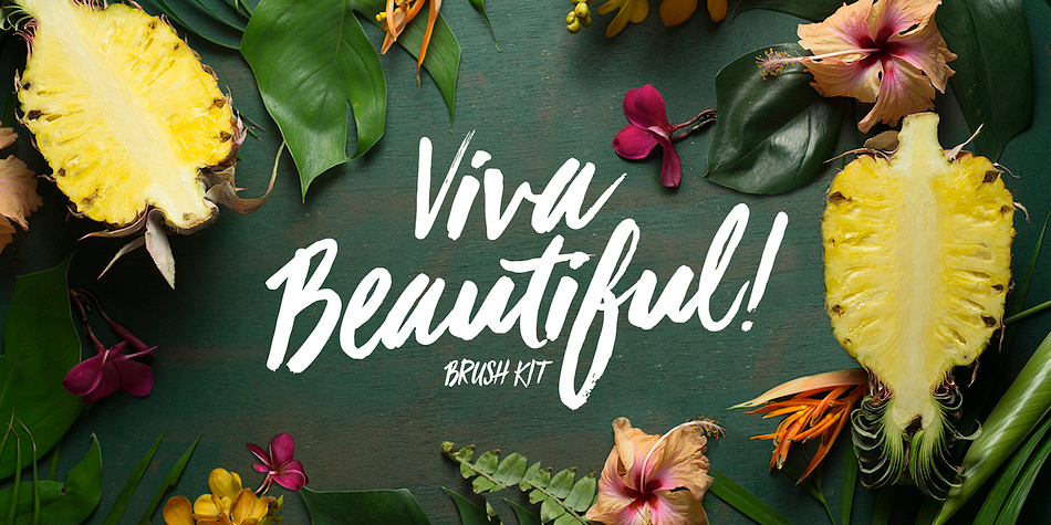 Viva Beautiful is a lovely hand painted brush script.