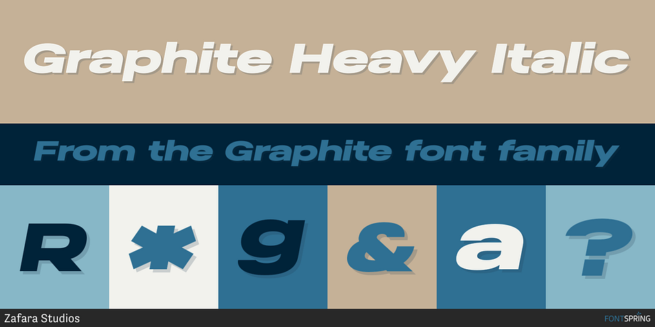 Graphite Heavy Italic Font