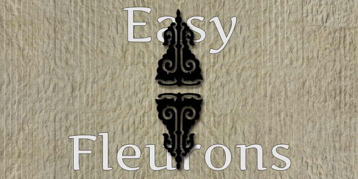 Easy Fleurons are highly decorative yet generic enough to add very interesting detail to just about any design.