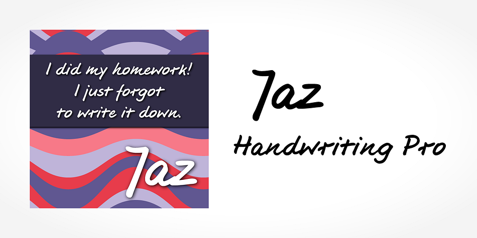 Digitized handwriting fonts are a perfect way to give documents the “very special touch”.