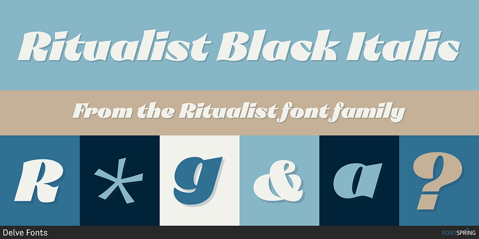 Ritualist Black Italic Font