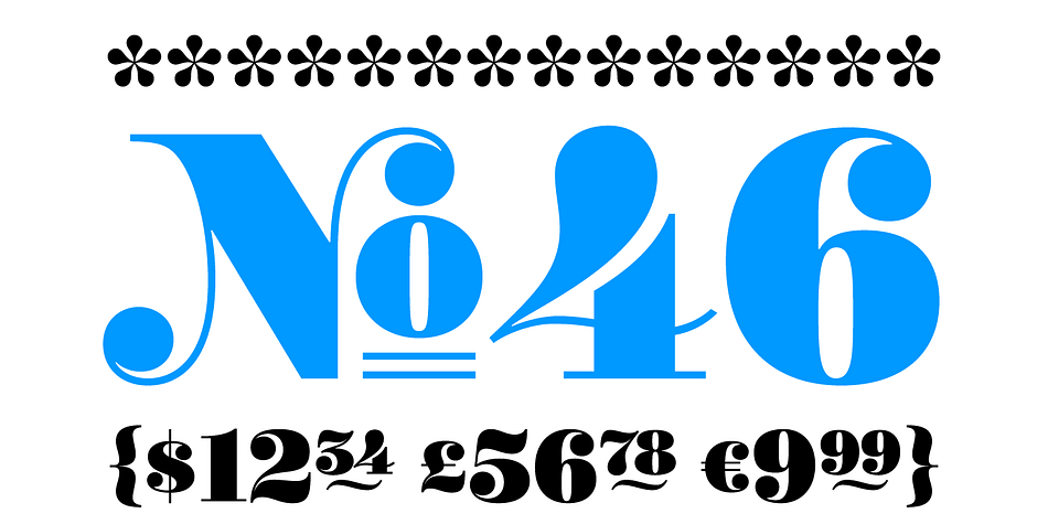 Price Didone is a font with a singular purpose: The setting of elegant, stylish price tags.