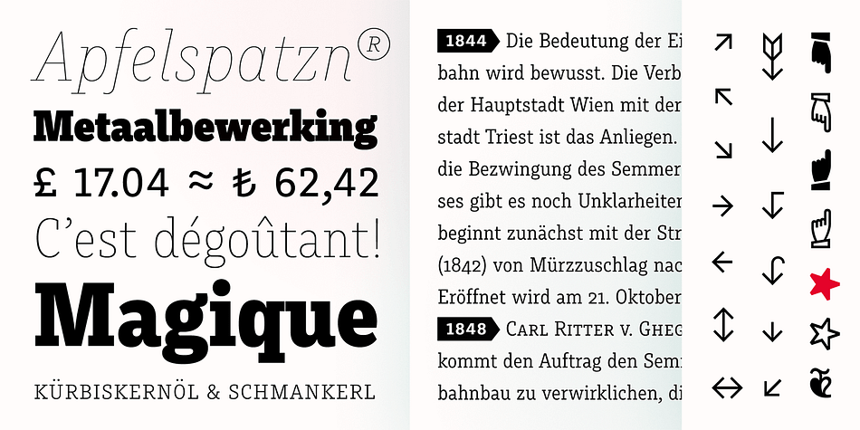 Displaying the beauty and characteristics of the Muriza font family.