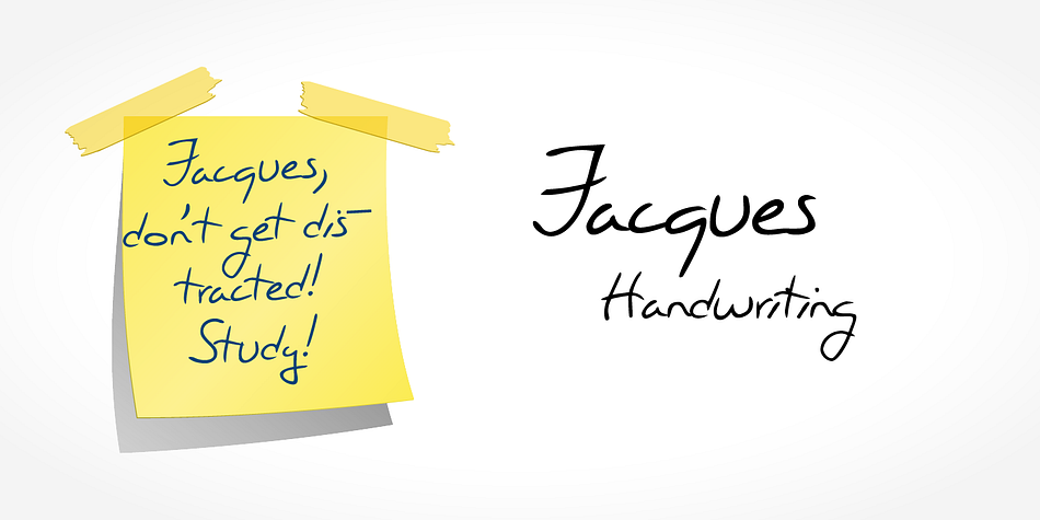 Digitized handwriting fonts are a perfect way to give documents the “very special touch”.