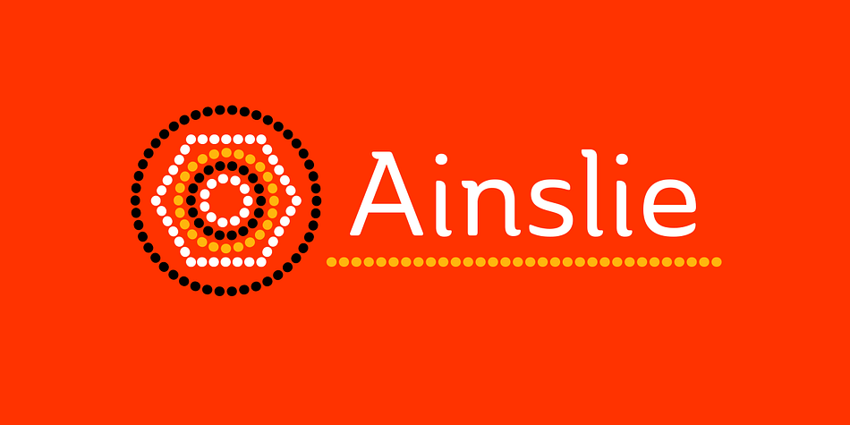 The new typeface, Ainslie, with its mix of influences from Oz, makes its mark as the first semi-serif from insigne Design.