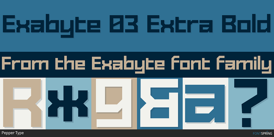Exabyte 03 Extra Bold Font