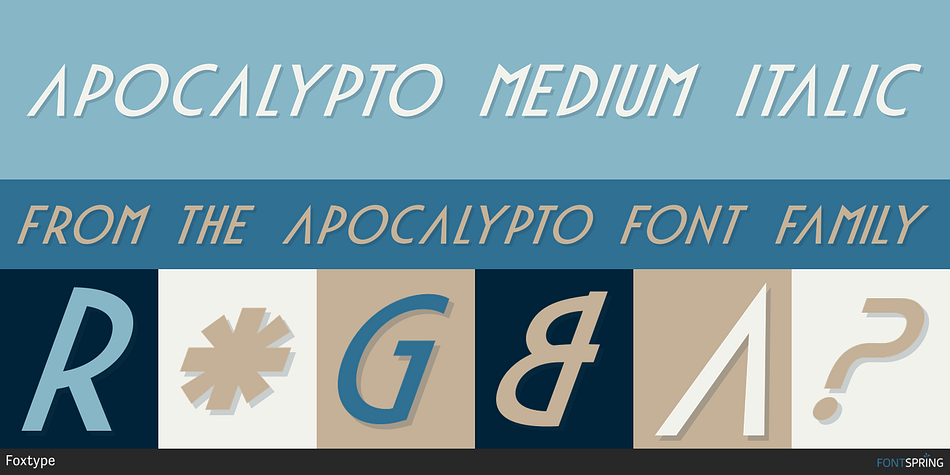 Apocalypto Medium Italic Font