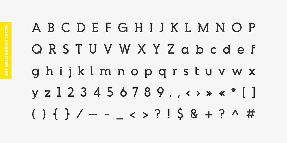 Emphasizing the favorited Odudo Slab font family.