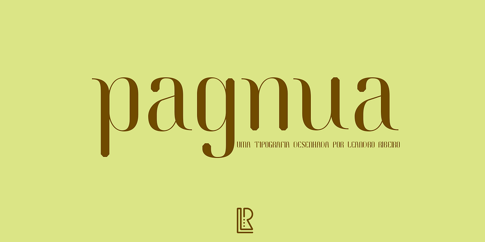 Displaying the beauty and characteristics of the Pagnua font family.