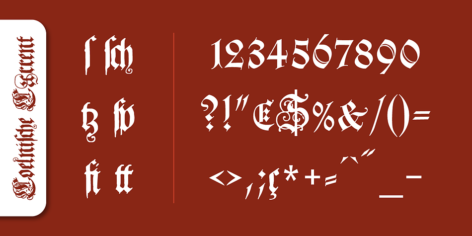 Today, blackletter fonts are mainly used decoratively.