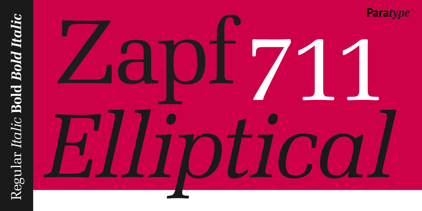 Zapf Elliptical 711
