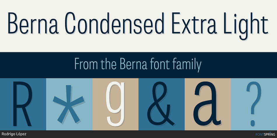 Berna Condensed Extra Light Font