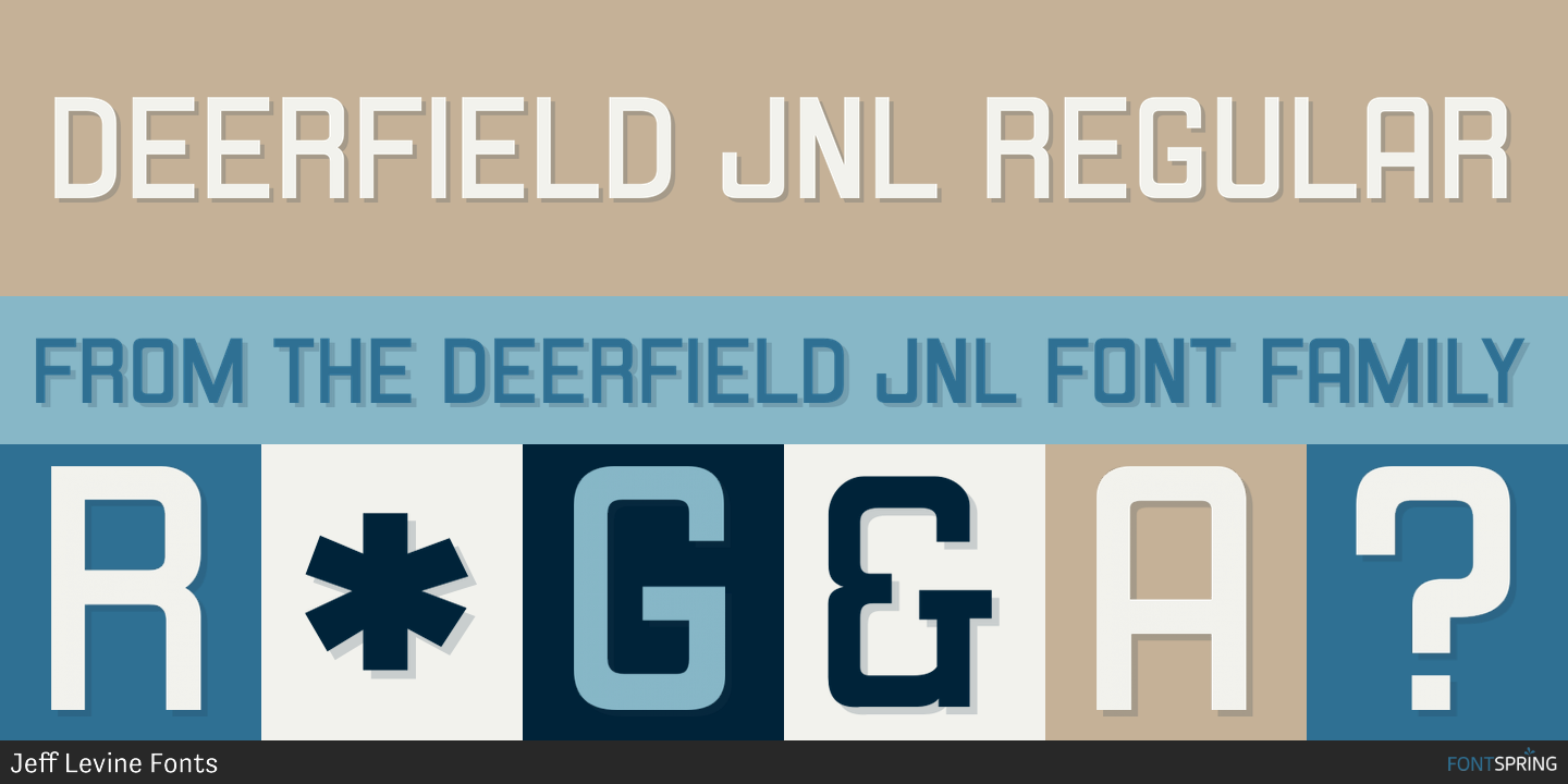 Deerfield JNL Font Deerfield JNL Font