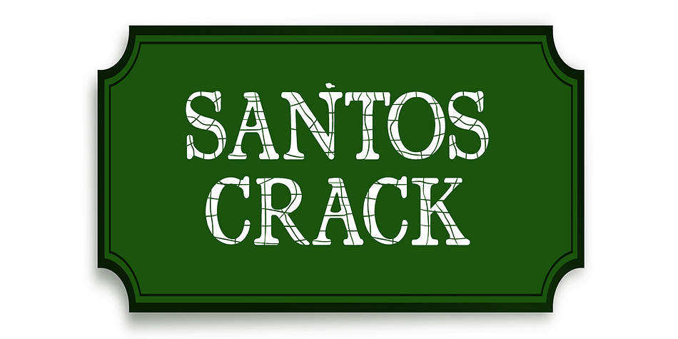 Santerios Santos font family sample image.