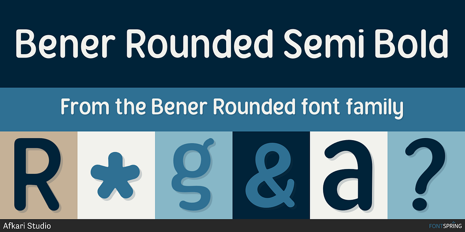 Bener Rounded Semi Bold Font