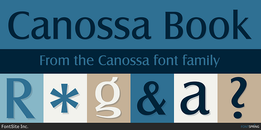 Fonts similar to Canossa