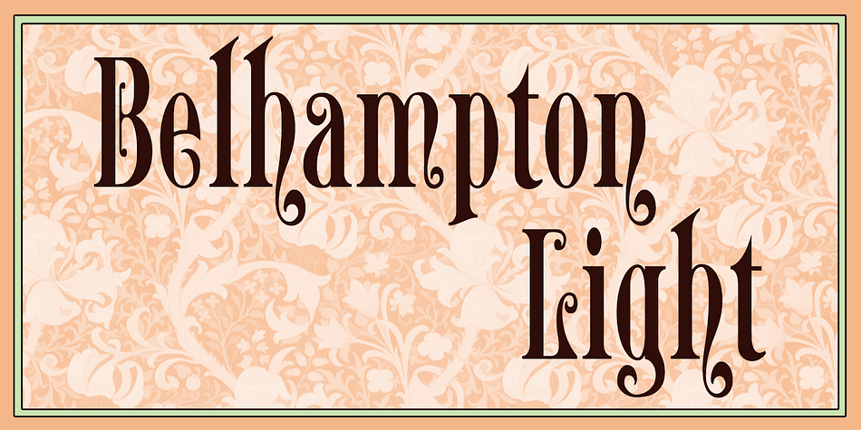 Highlighting the Belhampton font family.