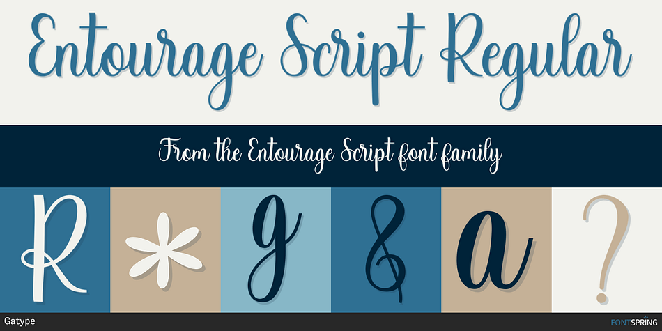 Entourage Script Regular Font