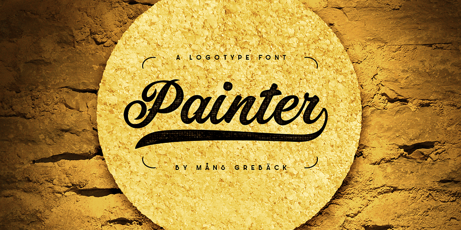 Painter is a bold script font, with wide and wet brush strokes.