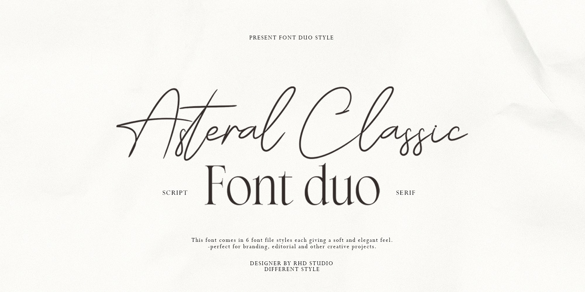 Asteral Classic Font Duo Italic Font