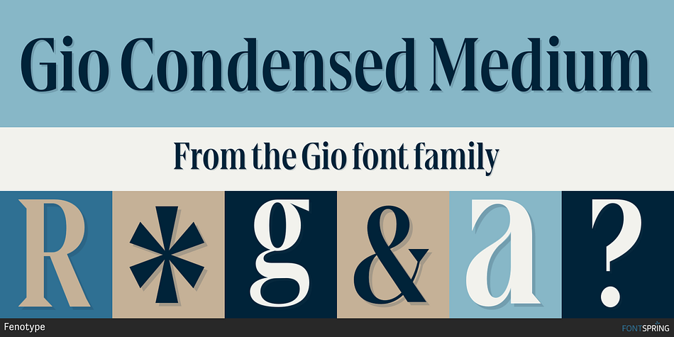 Gio Condensed Medium Font