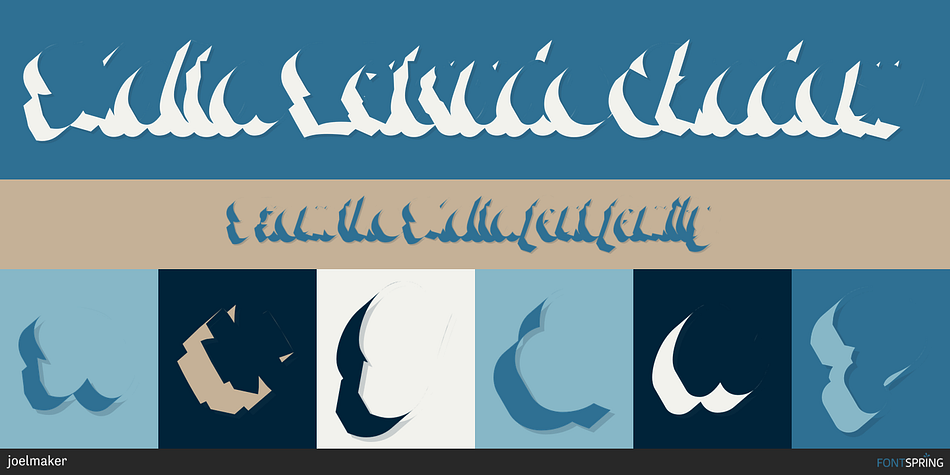 Malta Extrude Shadow Font