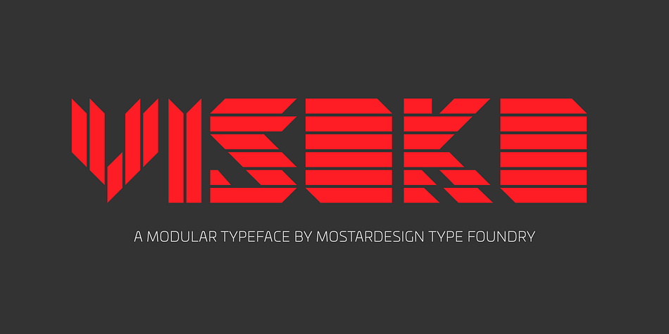 Visoko is a playful, geometric typeface inspired by post-modern fonts designed by Mecanorma from the 80s.