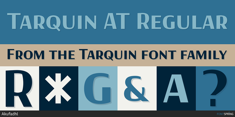Tarquin AT Regular Font