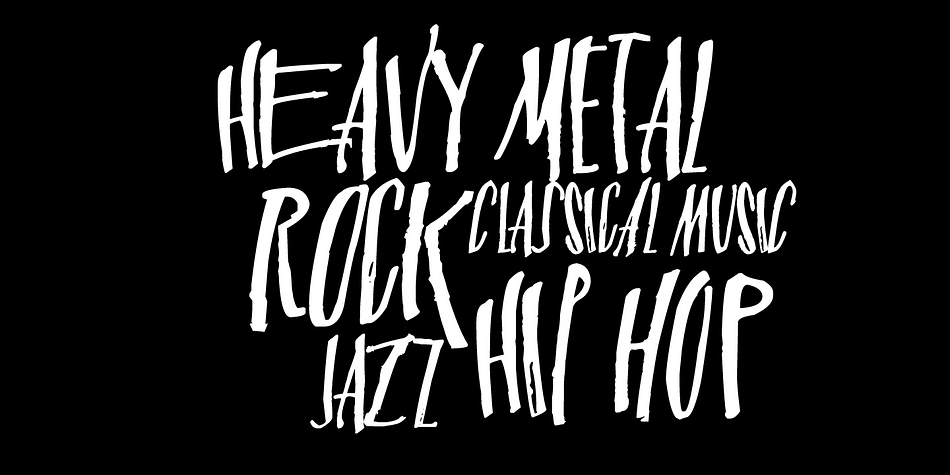 Highlighting the Misterall font family.