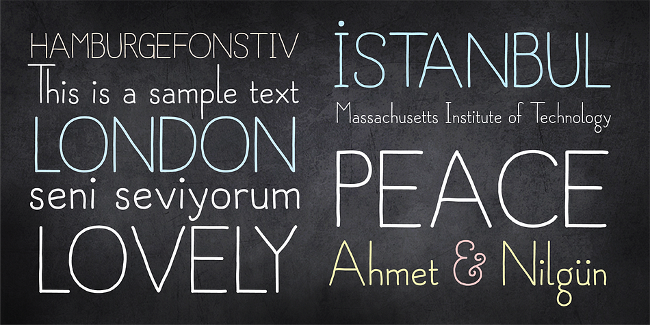 While the capital letters have normal sizes, the lowercase letters are smaller than the common form in the vertical axis to have a cute view.
