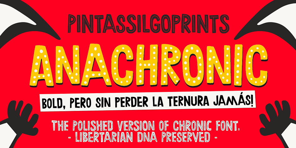 Anachronic is the polished version of our Chronic font family and preserves its libertarian dna.