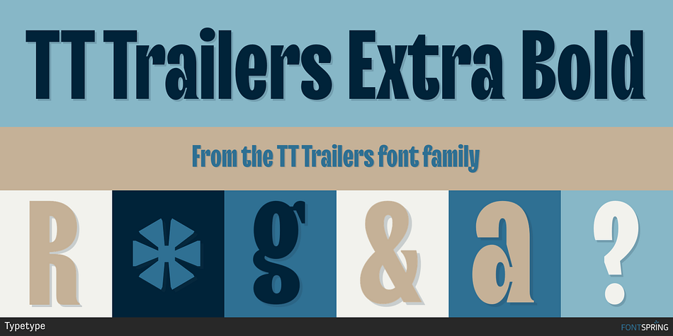 TT Trailers Extra Bold Font