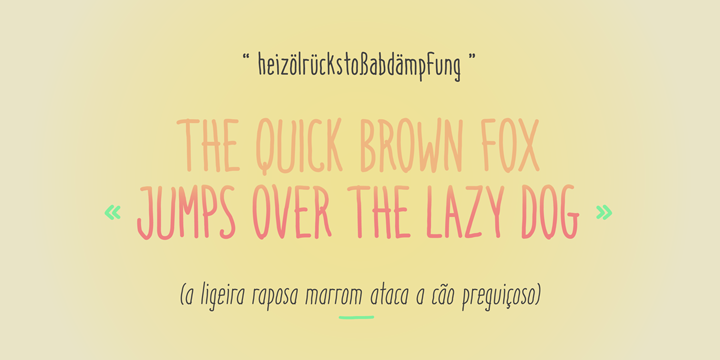 Italo font family example.