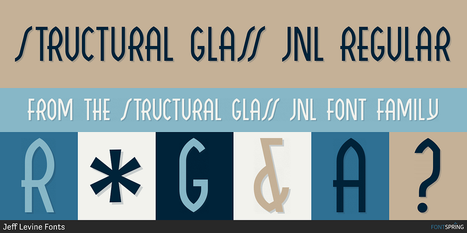 Structural Glass JNL Regular Font