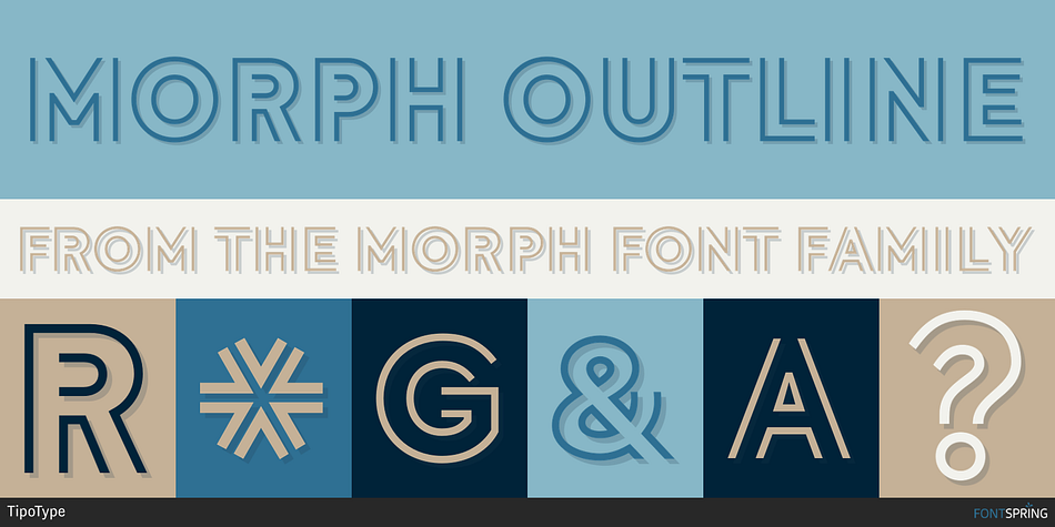 Morph Outline Font