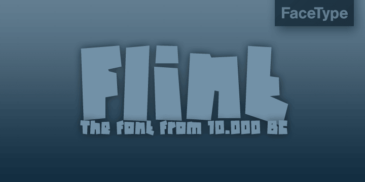 Displaying the beauty and characteristics of the Flint font family.