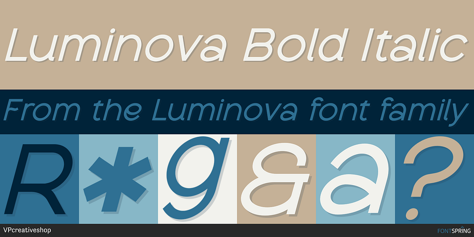 Luminova Bold Italic Font