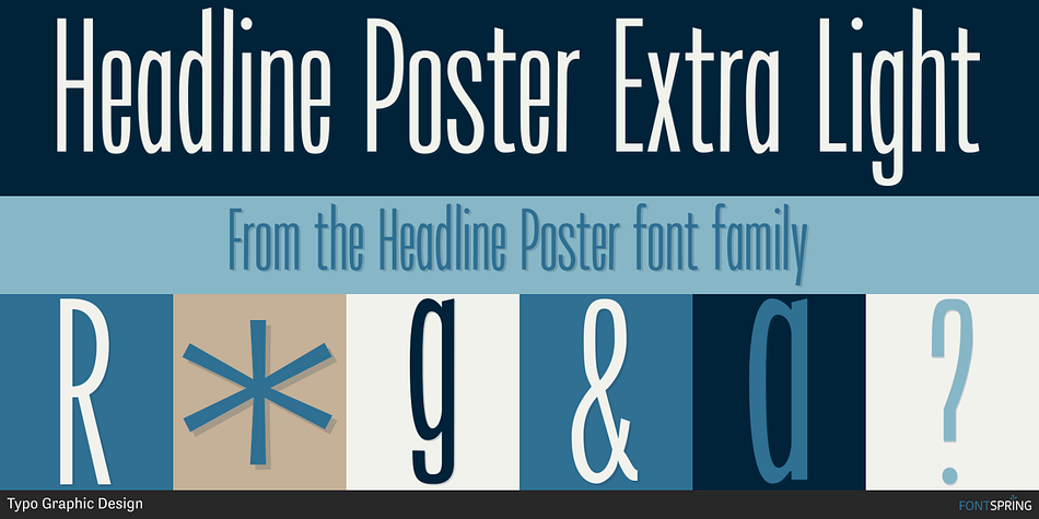 Headline Poster Extra Light Font