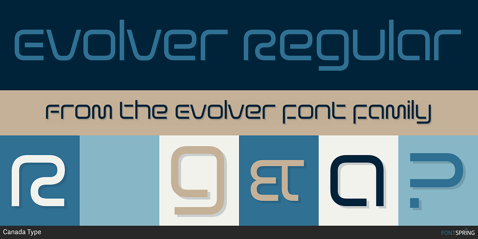 Evolver Regular Font