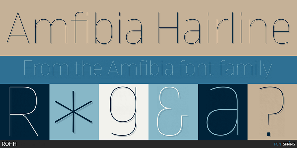 Amfibia Hairline Font