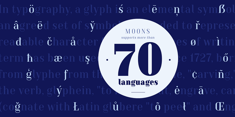 Highlighting the TT Moons font family.