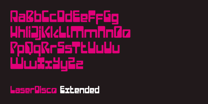 Displaying the beauty and characteristics of the LaserDisco font family.