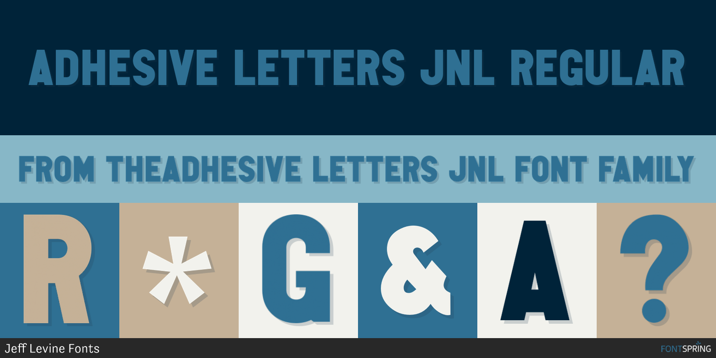 Fonts similar to Adhesive Letters JNL
